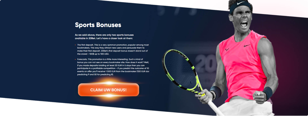 20bet Sports bonussen